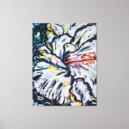 Melancholische bloem canvas afdruk