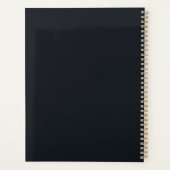 Melancholische Boho Blauw Gele Kat Liefhebber Planner (Achterkant)