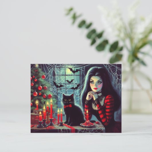 Melancholische Feestdagen Briefkaart (Staand voorkant)