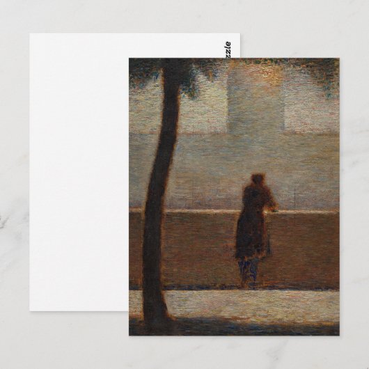 Melancholische Georges Seurat Schilderkunst Briefkaart (Voorkant / Achterkant)