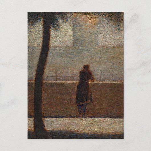 Melancholische Georges Seurat Schilderkunst Briefkaart (Voorkant)