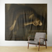 Melancholische reflectie - tijdloze klassieke poor wandkleed (In Situ (horizontaal))