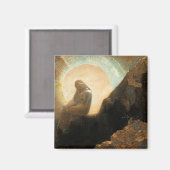 Melancholy 1876 van Odilon Redon Magneet (Voorkant / Achterkant)