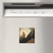 Melancholy 1876 van Odilon Redon Magneet (Insitu (Vaatwasser))