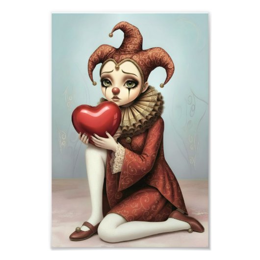 Melancholy Harlequin Foto Afdruk (Voorkant)