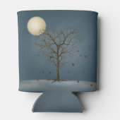 Melancholy Heart Shaped Tree in Full Moon Blikjeskoeler (Achterkant)