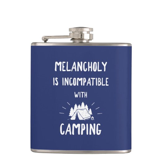Melancholy is niet compatibel met Camping Heupfles (Voorkant)