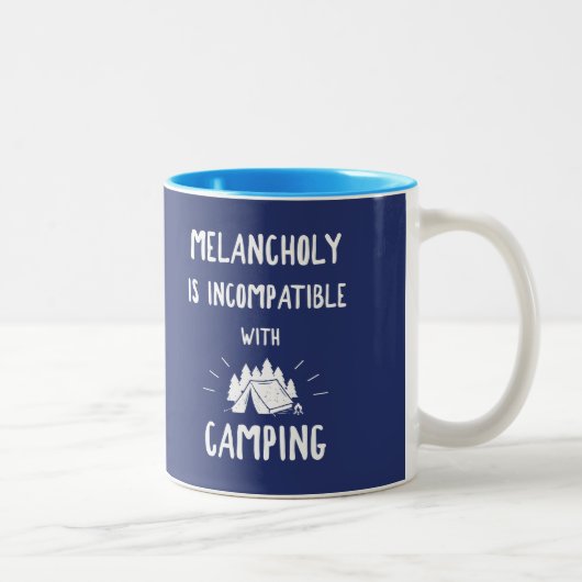 Melancholy is niet compatibel met Camping Tweekleurige Koffiemok (Rechts)