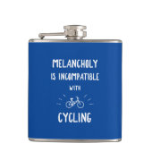 Melancholy is niet compatibel met fietsen heupfles (Voorkant)