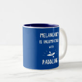 Melancholy is niet compatibel met het opzadelen tweekleurige koffiemok (Voorkant rechts)