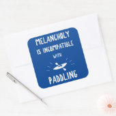 Melancholy is niet compatibel met het opzadelen vierkante sticker (Envelop)