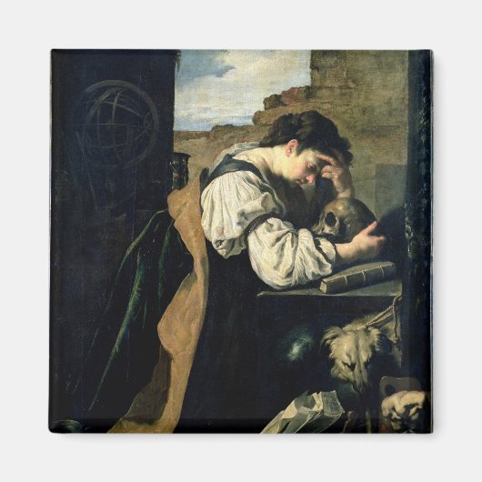 Melancholy (olie op canvas) magneet (Voorkant)