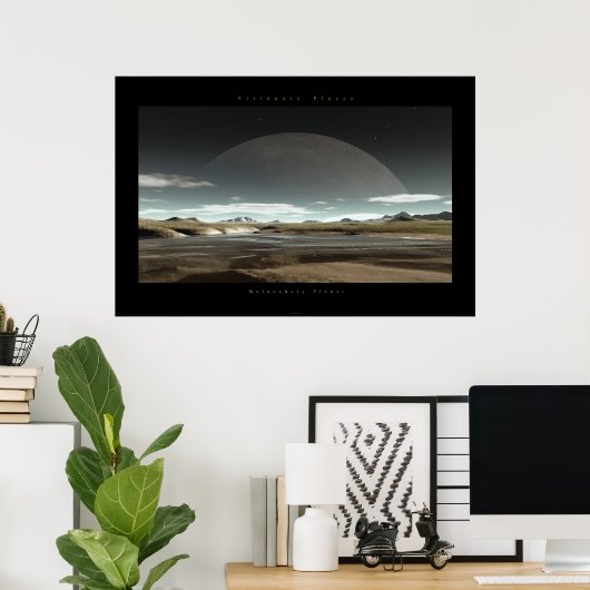 Melancholy Planet Poster (Thuiskantoor)