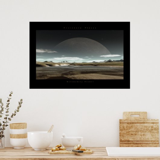 Melancholy Planet Poster (Keuken)