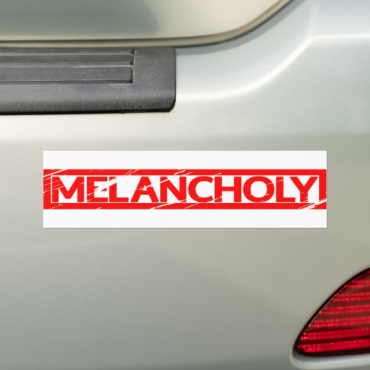 Melancholy Stamp Bumpersticker (Op auto)