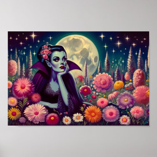 Melancholy Vamp poster print (Voorkant)