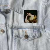 Melancholy Vierkante Button 5,1 Cm (In situ)