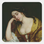 Melancholy Vierkante Sticker (Voorkant)