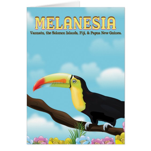 Melanesia Toucan reisposter (Voorkant)