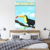 Melanesië Toekan reisposter Canvas Afdruk (Insitu (Slaapkamer))