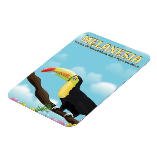 Melanesië Toekan reisposter Magneet (Linkerzijde)