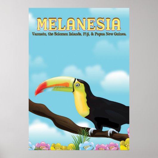 Melanesië Toekan reisposter Poster (Voorkant)