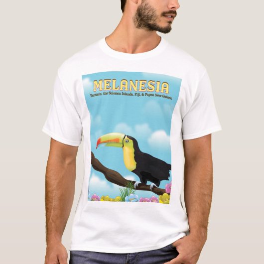 Melanesië Toekan reisposter T-shirt (Voorkant)