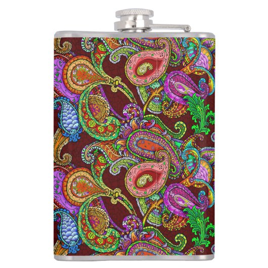 Melange Paisley Flask Heupfles (Achterkant)