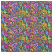 Melange Paisley Gold Stof (Swatch)