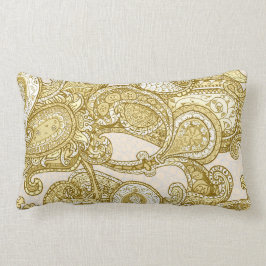 Melange Paisley in goud Kussen