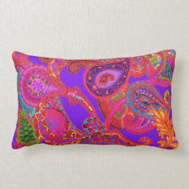 Melange Paisley in Paars en Fuschia Pillow Kussen