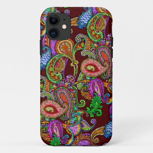 Melange Paisley Phone Hoesje (Achterkant)
