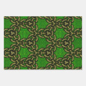 Melange Paisley, Tysonia en Celtic Dragon Inpakpapier Vel (Voorkant)