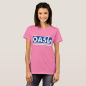 Melange Ringer T-Shirt van Logo van OASL (Voorkant volledig)