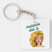 Melania deed het Sleutelhanger (Voorkant)