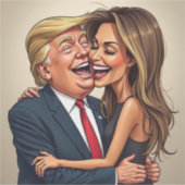 Melania Donald Trump Sticker (Voorkant)