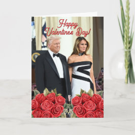 Melania en Donald Trump Valentijnsdagen 2025 Feestdagen Kaart