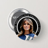 Melania for President 2024 Ronde Button 5,7 Cm (Voorkant /achterkant)
