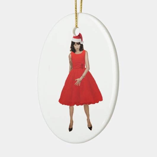 MELANIA, het kerstplan Keramisch Ornament (Links)