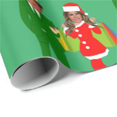 melania santa trump cadeaupapier (Rol Hoek)