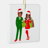 melania santa trump keramisch ornament (Rechts)