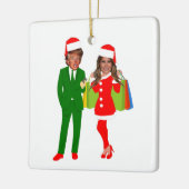 melania santa trump keramisch ornament (Links)