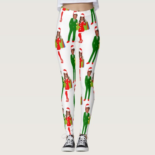 melania santa trump leggings (Voorkant)