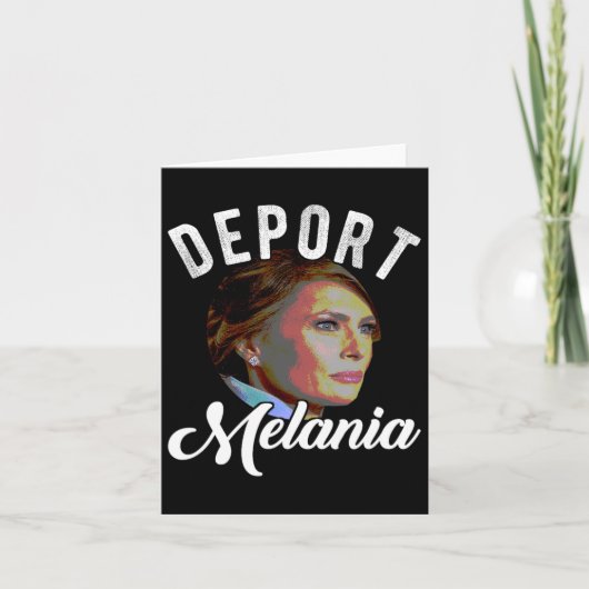 Melania Trending Pro Immigratie Anti Trump Kaart (Voorkant)