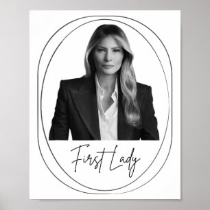 Melania Trump 2025 First Lady Inauguratie Foto M Poster