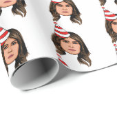 MELANIA TRUMP BIRTHDAY CADEAUPAPIER (Rol Hoek)