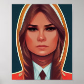 Melania Trump Comics Style Poster (Voorkant)