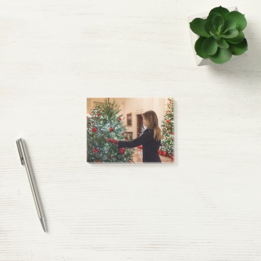 Melania Trump decorteert kerstboom Post-it® Notes (Kantoor)
