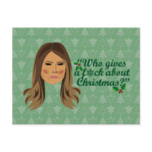 Melania Trump die een F*ck geeft over Kerstmis