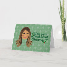 Melania Trump die een F*ck geeft over Kerstmis